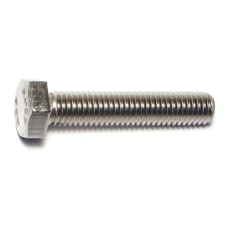 Midwest Fastener A2, M8-1.25 Hex Head Cap Screw, Plain Stainless Steel, 40 mm L, 6 PK 69715